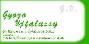 gyozo ujfalussy business card
