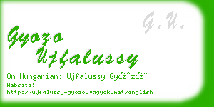 gyozo ujfalussy business card